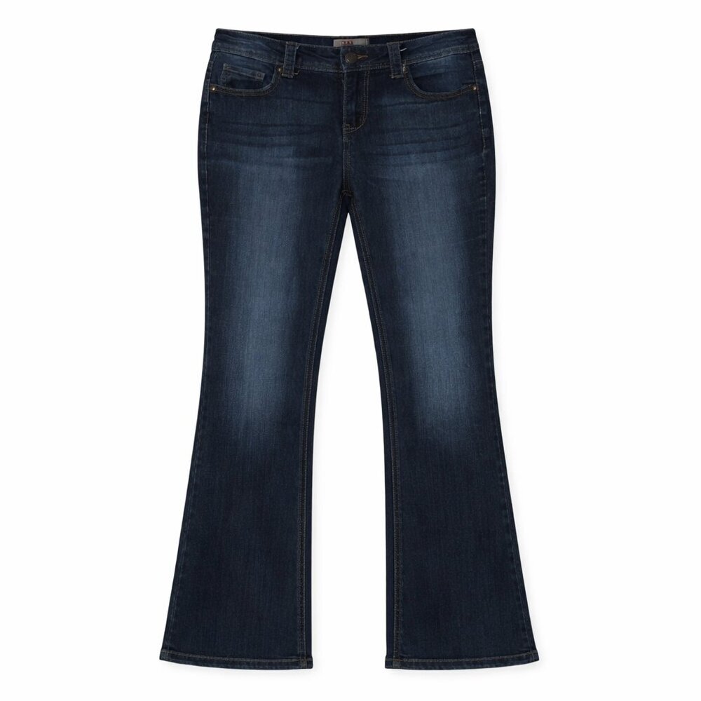 L.E.I. Sopia Hipster Flare Dark Wash Jeans Junior Size 9 Regular